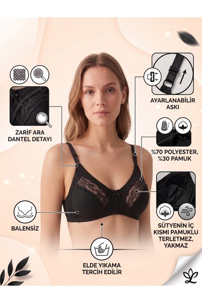 EBRULİ LİNGERİE Sutien cu dantelă Lez pentru susținere