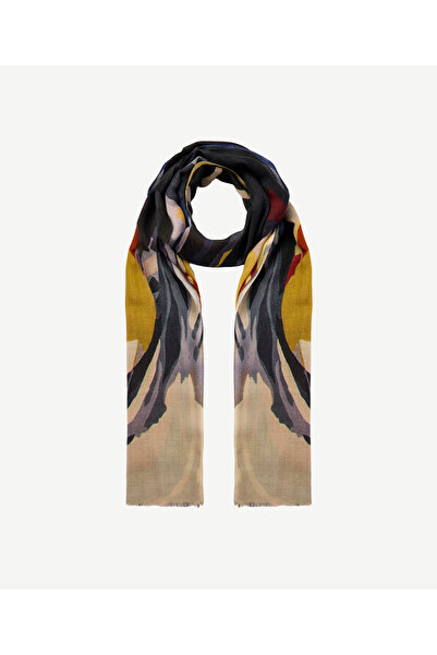 Yargıcı Abstract Patterned Wool Shawl