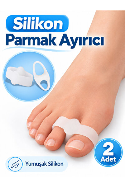 Bunyon Ayak Başparmak Ayırıcı Makaralı 2 Parmağa Geçen Yüzük Silikon Baş Parm...