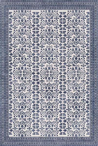 Al Kaffary Carpet سجادة نورينا الزرقاء من الألكافاري بتصميم عصري كلاسيكي ناعم...