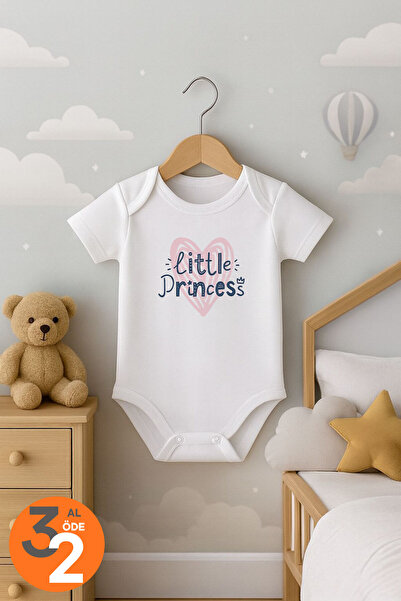 Bebe wini Little Princess Written Short-Sleeved Baby Bodysuit