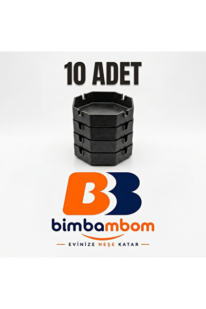bimbambom Siyah Kahveci Küllüğü, Eko Küllük 10 Adet, Yanmaz Küllük