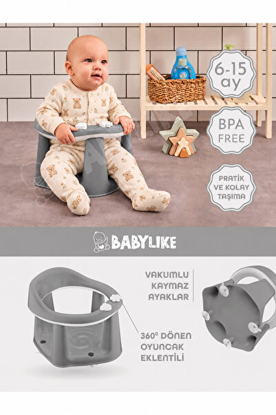 Babylike Vakumlu Bebek Banyo&mama Oturağı