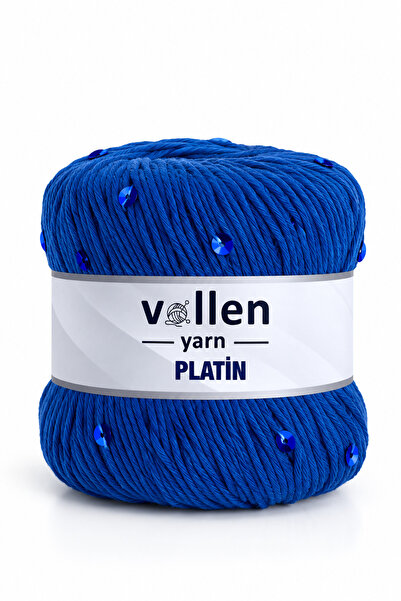 vollen yarn Ață de tricotat cu paiete de platină, croșetat cu sclipici strălu...