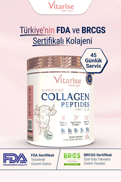 VİTARİSE 2'Li Avantaj Paketi İçimi Kolay Tatsız Ve Kokusuz Hidrolize Kolajen ...