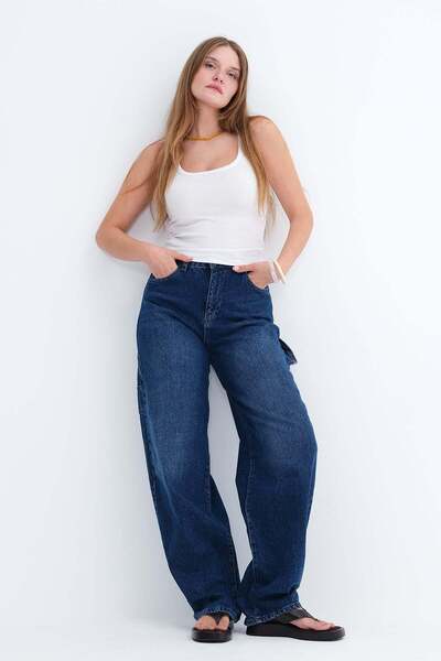 Addax Baggy Jean Trousers Pn883
