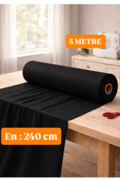 mihriban Amerikan Bezi Siyah Nevresimlik-Çarşaflık-Astarlık Ranforce Kumaş En...