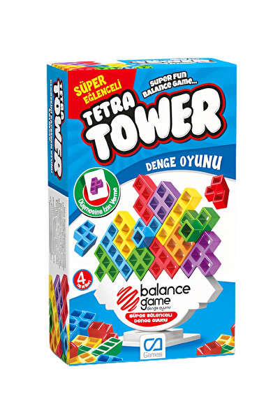 Tetra Tower 3+ Yaş Çocuklar için Süper Eğlenceli İki Oyunculu Denge Kurma Oyunu