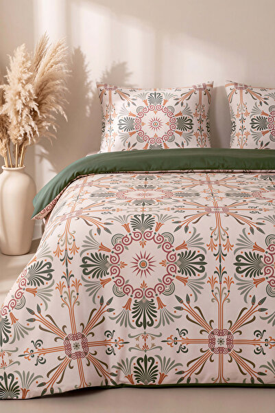 Rivaİstanbul Ethnic Saray Breathable Cotton Double Duvet Cover Set