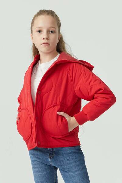 PAULMARK Girl's Quilted Short Coat