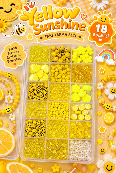By MO Accessories Çocuklar Için Fimo Soft Renkli Boncukla Takı Yapma Hobi Set...