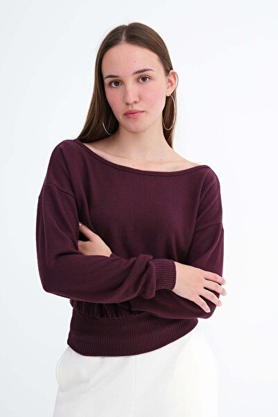 Addax Kayık Neck Blouse P13188