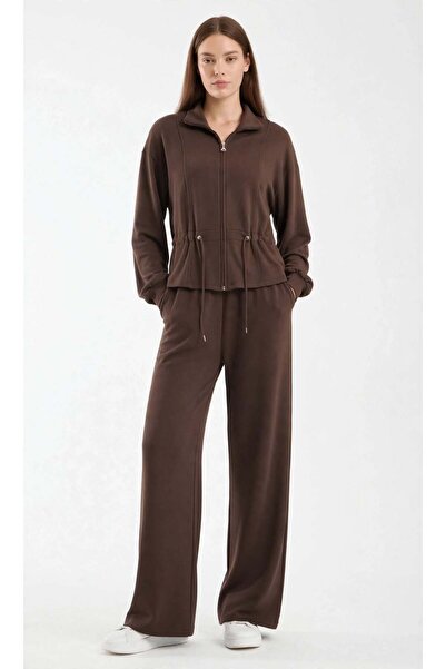 MAİMODA Women's Peplum Detailed Modal Tracksuit Set