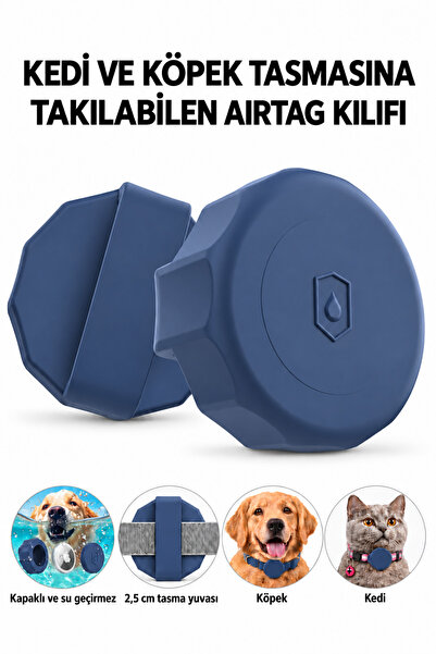 CONOCER Kedi-Köpek Tasma Uyumlu Airtag Kılıfı Tam Koruma Klasik Yumuşak Soft ...