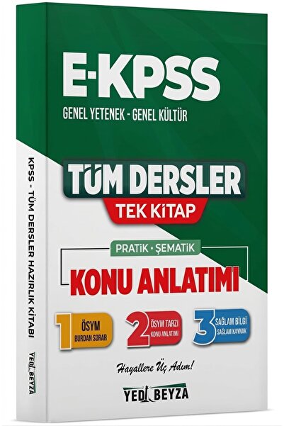 YEDİBEYZA 2028 E- Kpss Tüm Dersler Pratik Hazırlık Kitabı
