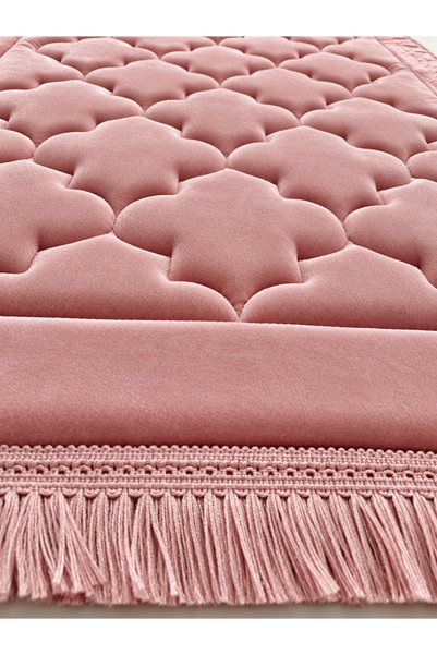 Generic Brand Knee-Friendly Prayer Mat with Orthopedic Sponge, 1.5 cm Thick Velvet Prayer Mat with Bag as a Gift