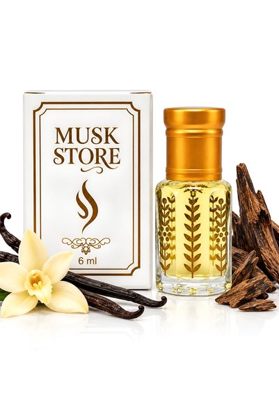 MUSK STORE Vanilya Oud Kokusu Unisex Parfüm Esans 6ml Tatlı, Sıcak, Odunsu Ve...