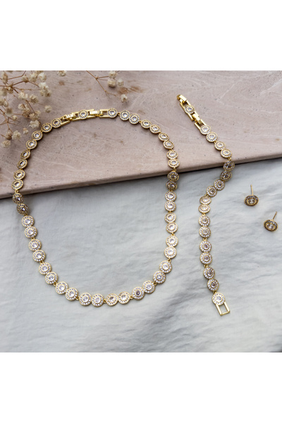 MOONGLOW ACCESSORIES Set colier, bratara si cercei Ophelia