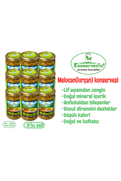 Melocan(Diken ucu, kırçan) konservesi, 9'lu set.
