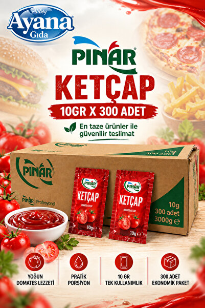 Pınar Poşet Ketçap 10 gr x 300 adet