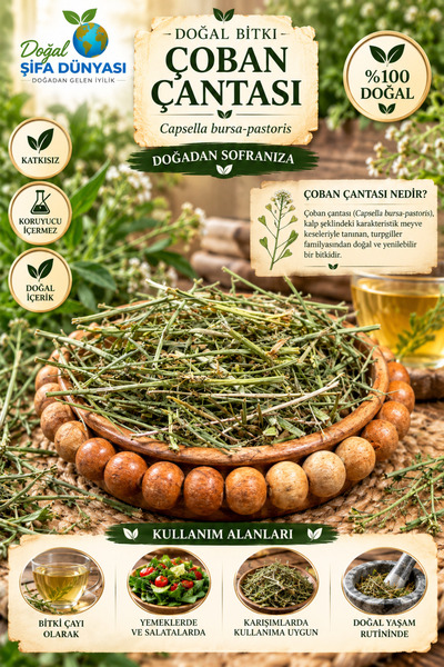 DogalSifaDünyası Çoban Çantası Otu Doğal 50 gr