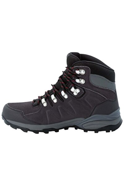 Jack Wolfskin Bocanci de drumeție de damă Refugio Texapore Mid-Gri, culoare închisă, mărimea 38.