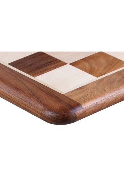 Sunrise Chess & Games Tablă de șah din lemn masiv (58x58 cm) - salcâm/cimișir...