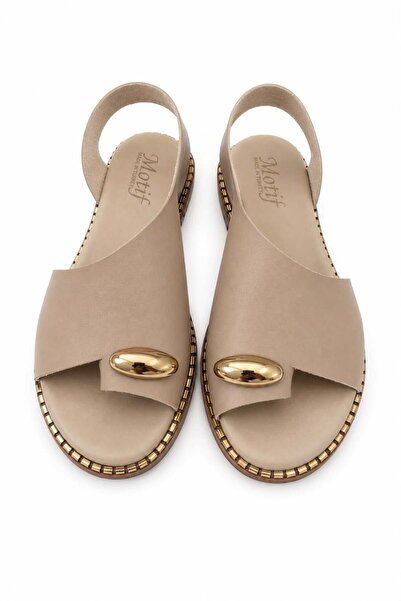 Juuuj Mink Light and Flexible Textured Thin Sole Comfortable Sandals with Gol...