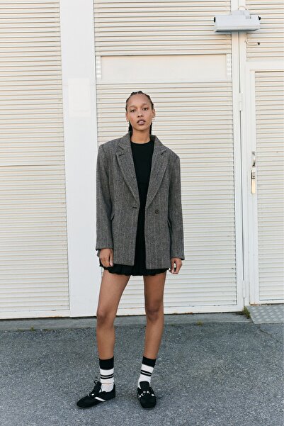 H&M Tek Düğmeli Blazer
