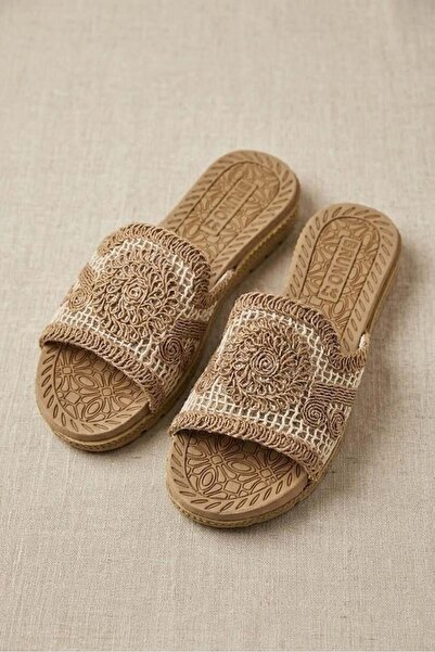 Juuuj Mink Knitted Textured Slippers with Lightweight and Flexible Structure ...