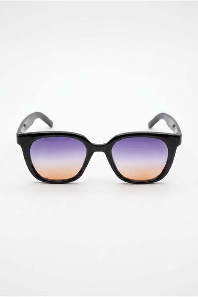Juuuj Black Bone Frame Gradient Glass Double Color Transition Classic Form Ca...