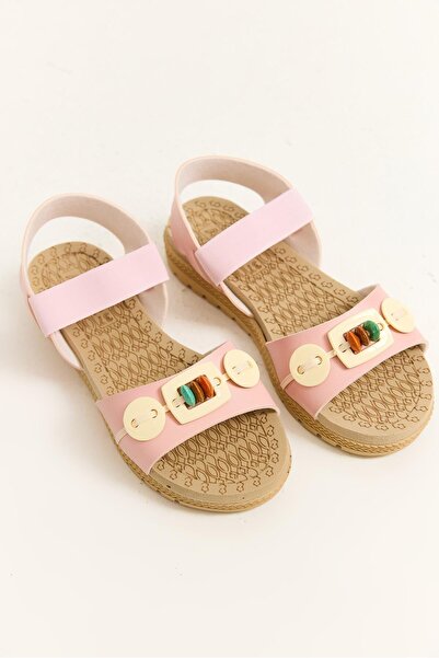 Juuuj Pink Single-Strap Sandals with Accessories, Non-Slip Sole, Practical, C...