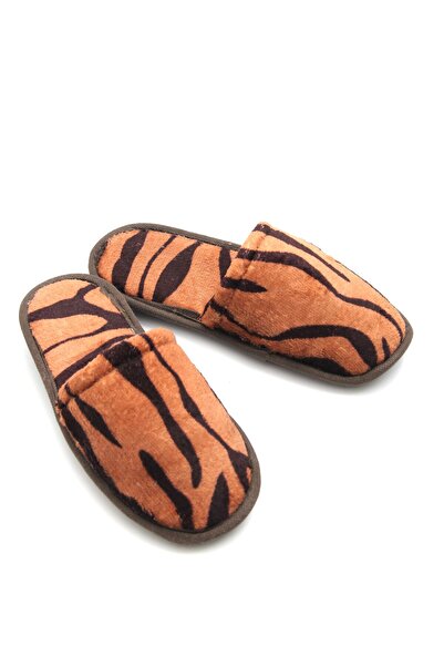 Juuuj Brown Soft Textured Non-Slip Sole Comfortable Home Slippers Suitable fo...