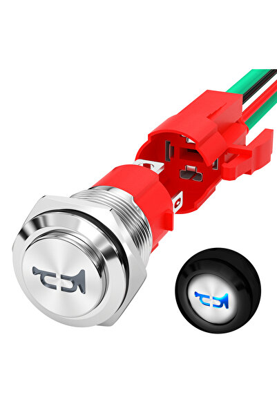 Choice DaierTek Horn Button 12V 20A Heavy Duty 16MM Metal Horn Switch Speaker...