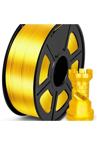 Choice5 Silk Gold 3D Filament 1.75, Shiny Silk PLA Filament with Smooth Silky...