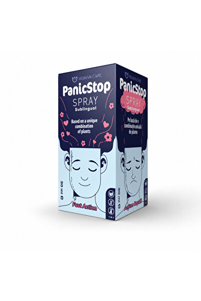 Human Care PanicStop, pentru calmarea stărilor de stres, anxietate și neliniș...