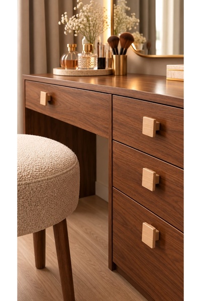 Wholewood Elegans Ahşap Mobilya Dolap Kulpu Topuz Tekvidalı