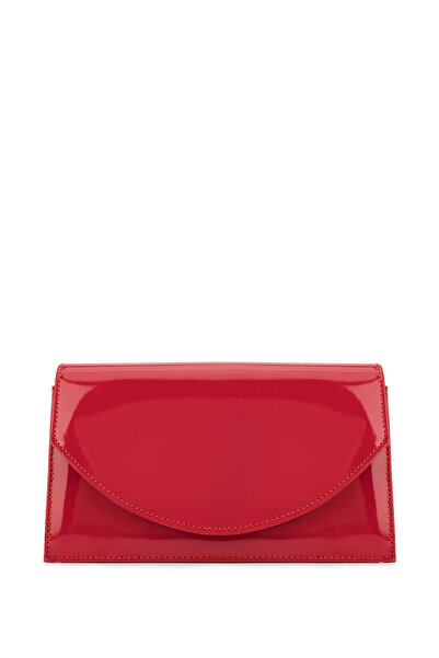 Tamer Tanca Women's Faux Leather Red Patent Leather Handbag