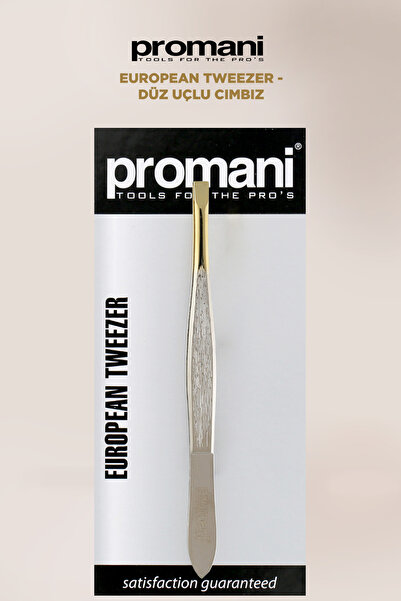 Promani European Tweezer - Düz Uçlu Cımbız