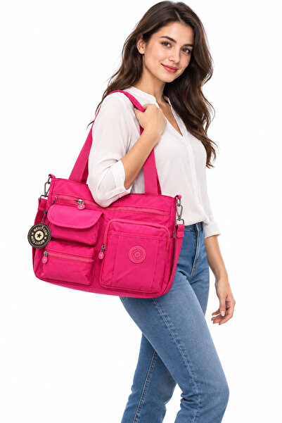 Bevitton Women's Pink Luxury Waterproof Fabric Shoulder Bag