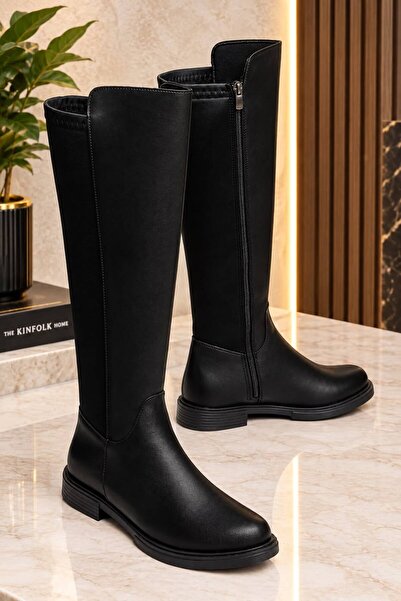 Bilalim Shoes Kumaş Dizaltı Çizme