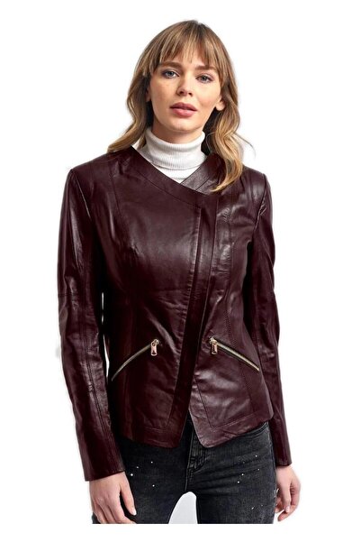 Pierre Cardin Isabella Fermuarli Gerçek Deri Ceket