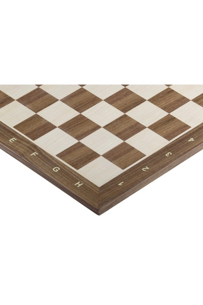 Sunrise Chess & Games Tablă de șah mărimea nr. 6 (cu notație) nuc