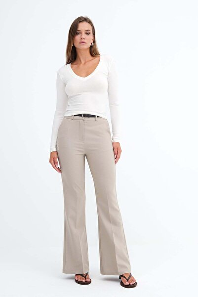 Addax Belt Pieces of Flared Pants Pn01061