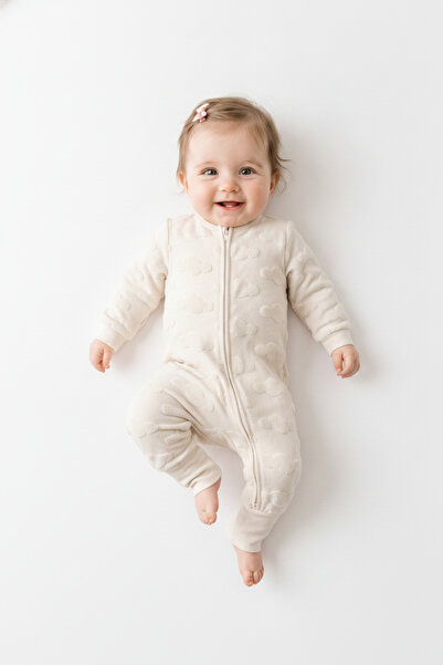 Tiffany Puffy Cloudy Zippered Baby Jumpsuit 30033