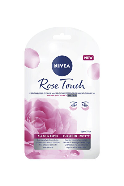 NIVEA Mască de ochi Rose Care cu apă de trandafiri, 1 pereche