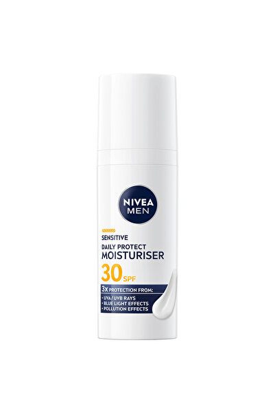 Nivea Men Cremă de față hidratantă pentru bărbați cu piele sensibilă, cu SPF ...