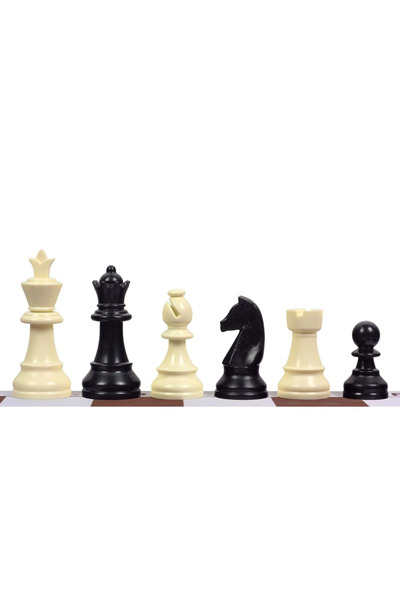 Sunrise Chess & Games Piese de șah din plastic Staunton nr. 6 (înălțimea rege...