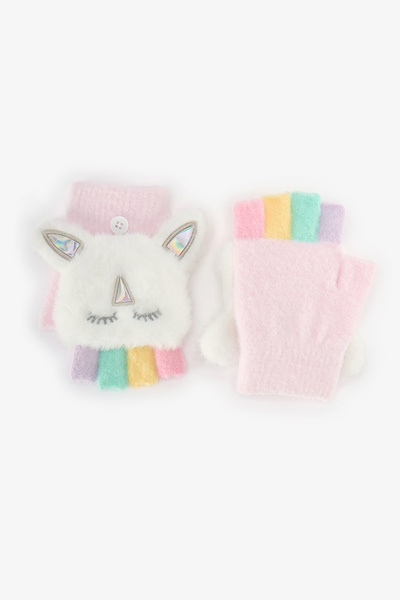 Penti Kız Çocuk Ekru Unicorn Eldiven