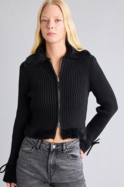 DeFacto Regular Fit Polo Collar Cardigan H2232Ax26Wn